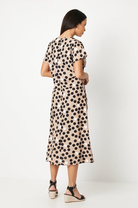 Spot Printed Midi Dress - Image 3