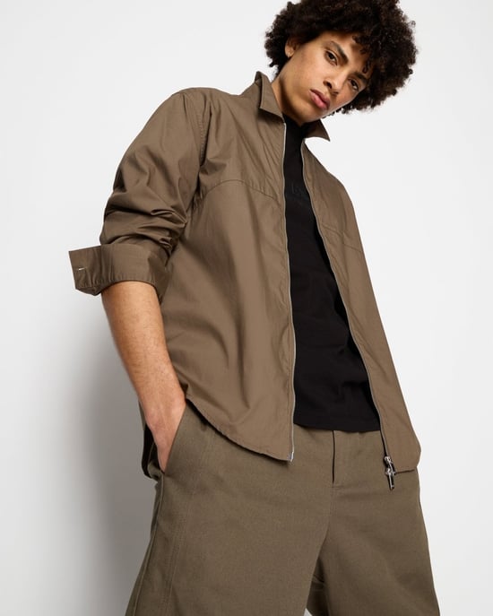 Armani Exchange Mens Zip Overshirt