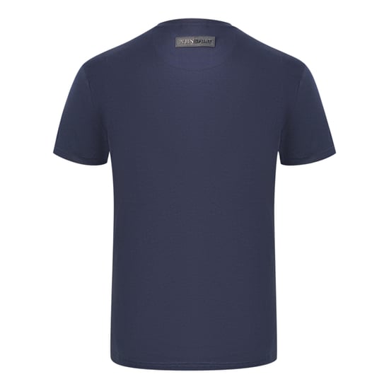 Plein Sport Tigerhead Bold Logo Navy Blue T-Shirt