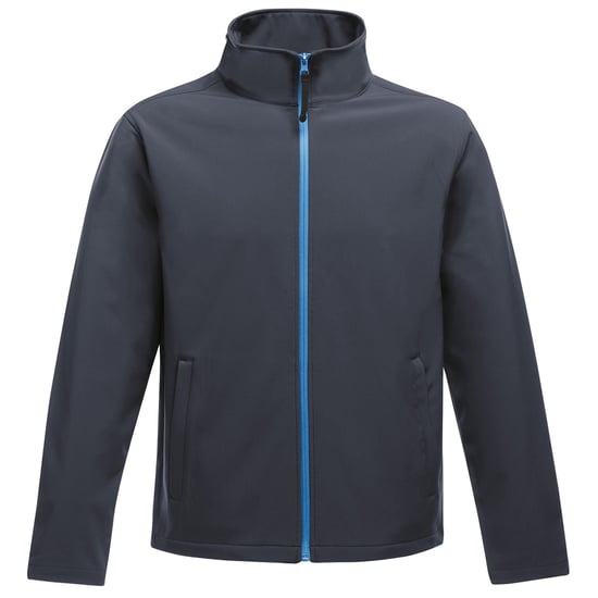 Regatta Standout Mens Ablaze Printable Softshell Jacket (Navy/French Blue)