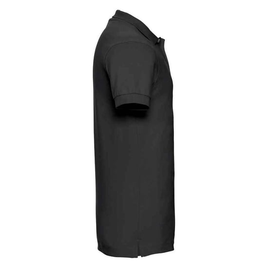 Russell Mens Stretch Polo Shirt (Black) - Image 3