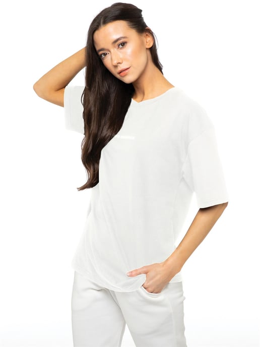 Camiseta oversize con estampado Enzo para mujer - Image 1