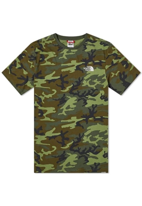 The North Face Camiseta para hombre SS Simple Dome Tee Estampado de camuflaje - Image 5