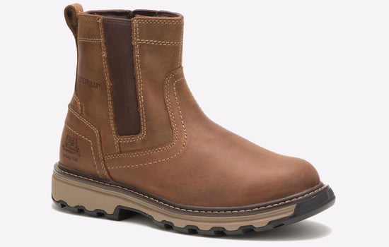 Caterpillar Pelton Leather Safety Boots Mens - Image 2