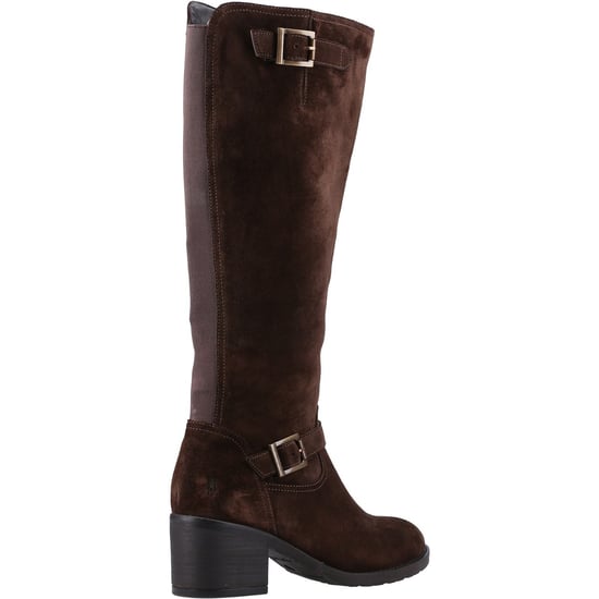 Hush Puppies Heidi Leather Women's Brown Suede Boots - Image 2