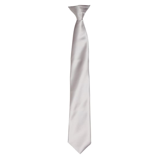 Premier Unisex Adult Satin Tie (Silver) - Image 1
