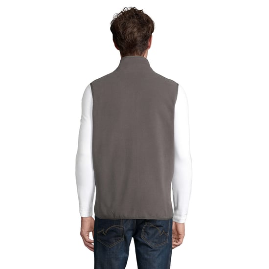 SOLS Unisex Adult Factor Fleece Zipped Body Warmer (Charcoal Grey Solid) - Image 2