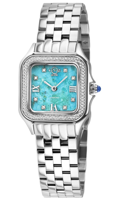 GV2 Milan Women's Turquoise Dial, Stainless Steel Bracelet Watch