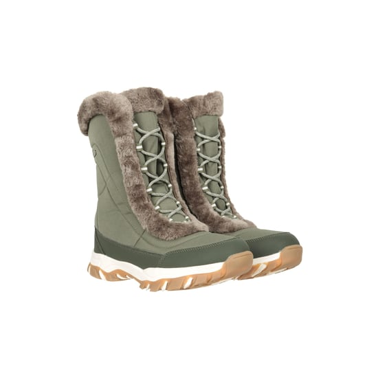 Mountain Warehouse Womens/Ladies Ohio Snow Boots (Khaki Green)