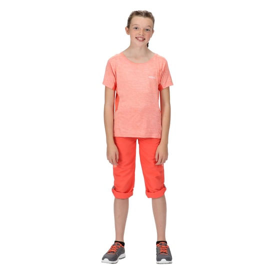 Regatta Childrens/Kids Sorcer V Mountain Trousers (Neon Peach/Fusion Coral) - Image 6