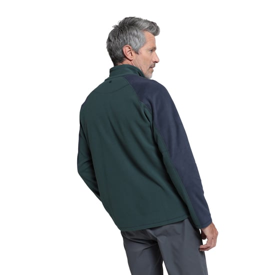 Mountain Warehouse Mens Ashbourne II Half Zip Fleece Top (Khaki Green) - Image 2