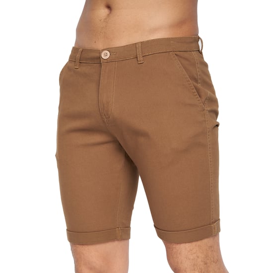 Crosshatch Mens Sinwood Chino Shorts (Cinnamon) - Image 6