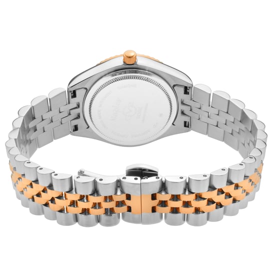 GV2 Naples 12408 Reloj de cuarzo suizo para mujer con esfera verde y fecha en dos tonos y diamantes - Image 2