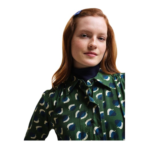Regatta Womens/Ladies Orla Kiely Leaf Print Dress (Shadow Elm Emerald)