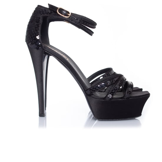 Black sequined sandal - Image 5