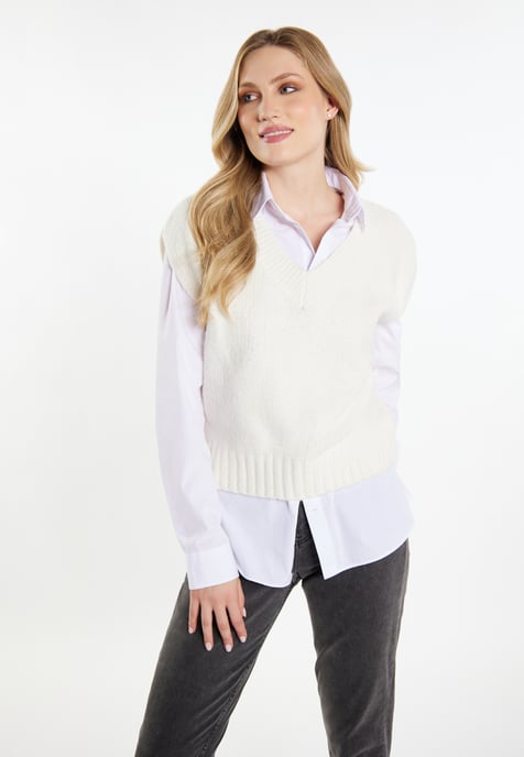 Dreimaster Slipover women off-white - Image 3