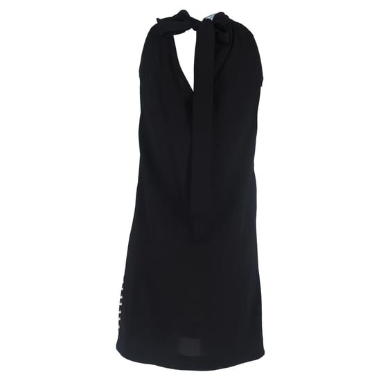Prada Printed Mini Back Ribbon Dress in Multicolor Viscose - Image 3