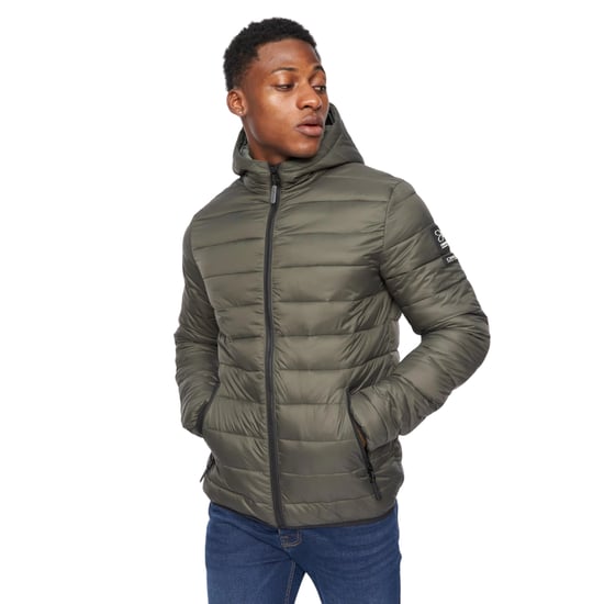 Crosshatch Mens Gattering Jacket (Olive) - Image 3