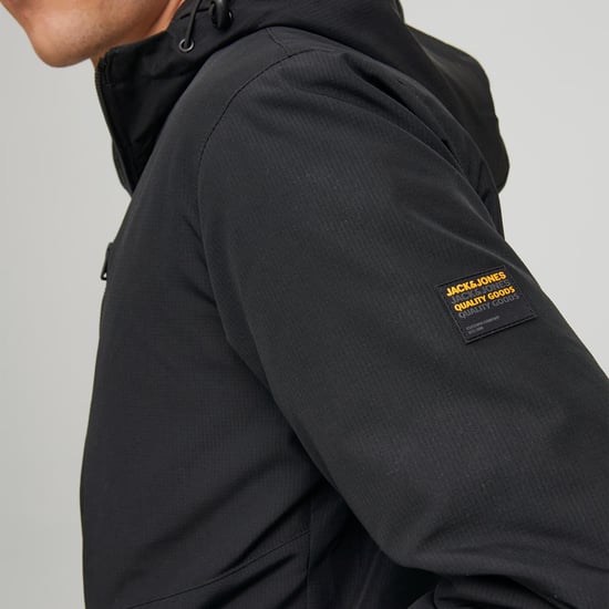 Jack & Jones Men's Long Sleeves Sprinter Outdoor Jacket Black