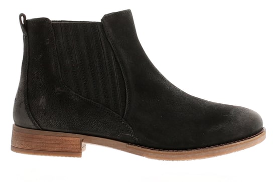 Hush Puppies Edith Womens Leather Ankle Boots Black