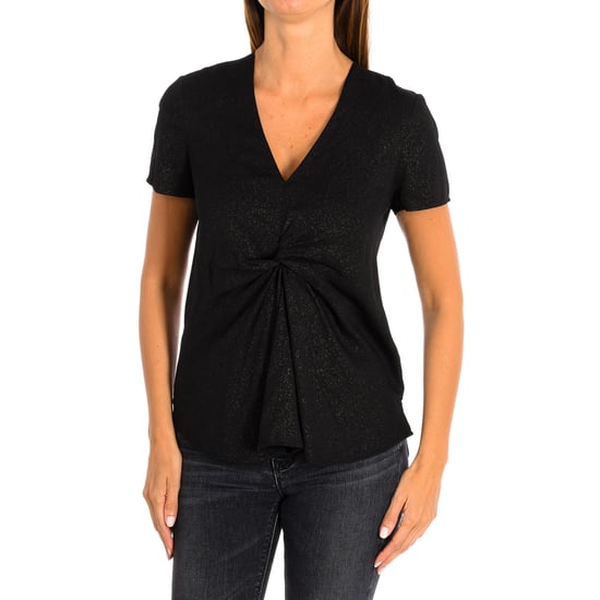 Short sleeve V-neck blouse 8970 woman