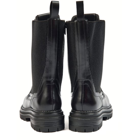 Pod Polly Leather/Textile Women's Black Boots - Image 2