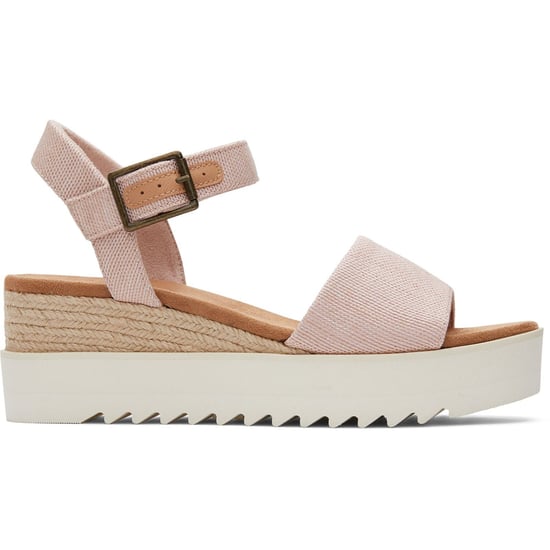 TOMS Diana Nylon Women's Ballet Pink Wedges - Image 5