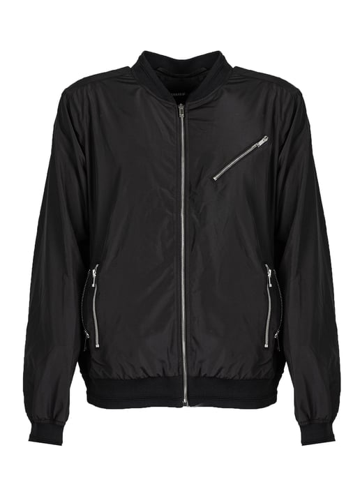 Les Hommes Chaqueta Bomber del hombre negro, Gris - Image 1