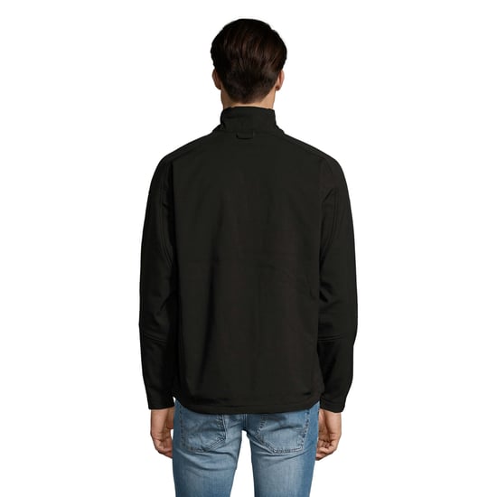 SOLS Mens Relax Soft Shell Jacket (Black) - Image 2