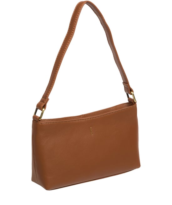 'Lucinda' Tan Leather Grab Bag