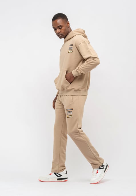 Tom Barron Men's Embroidered Badge Casual Tracksuit Oversize