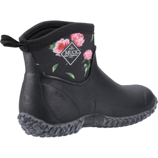 Muck Boots Muckster II Ankle Rubber Black/Roses Wellington Boots - Image 2