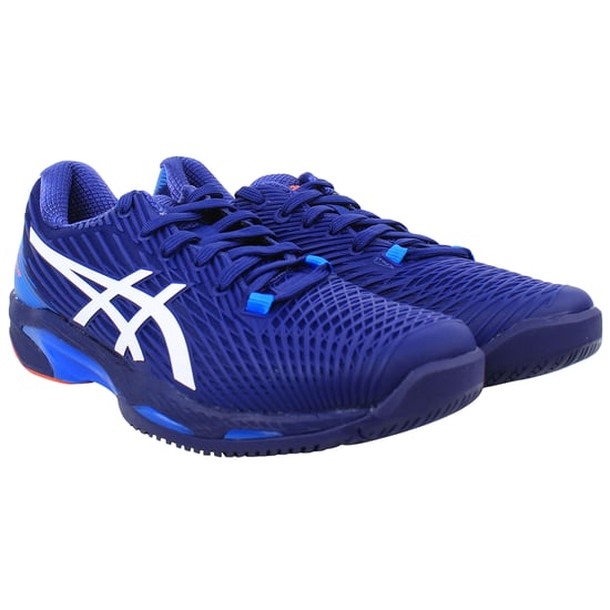 Asics Solution Speed FF 2 Mens Blue Tennis Shoes - Image 2