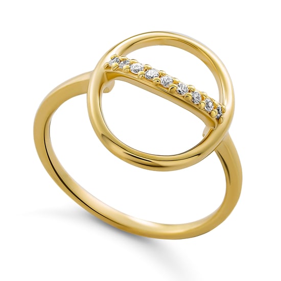 Orphelia 'Amaliada' Women's 925 Sterling Silver Ring - Gold ZR-7572 - Image 2