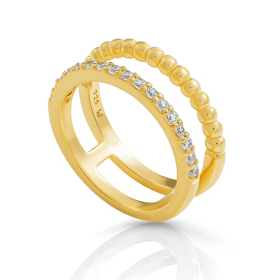 Orphelia 'Chic' Women's 925 Sterling Silver Ring - Gold ZR-7537/G - Image 2