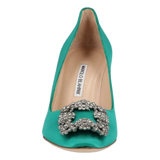 Manolo Blahnik Hangisi 090 Pumps Green - Image 4