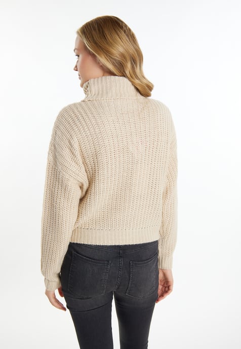 Mymo Knitted pullover women cream - Image 4