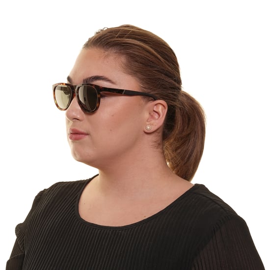 Gafas de sol Diesel ovaladas unisex verde habana oscuro - Image 4