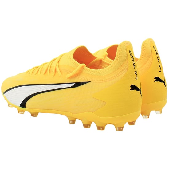 Botas de fútbol Puma Ultra Ultimate FG/AG para hombres en amarillo - Image 3