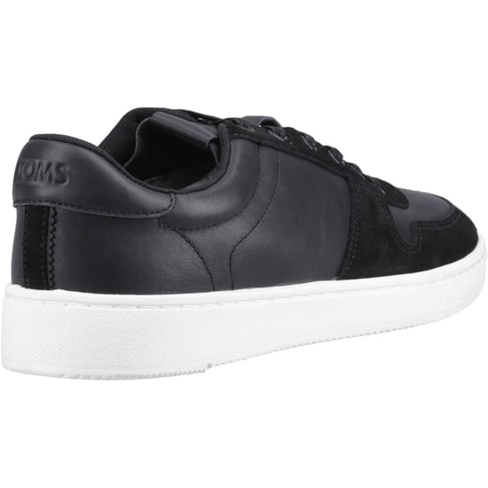 TOMS TRVL Lite Court Leather Men's Black Trainers - Image 2