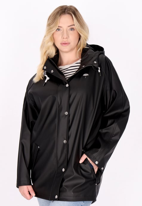 Schmuddelwedda raincoat women black - Image 3