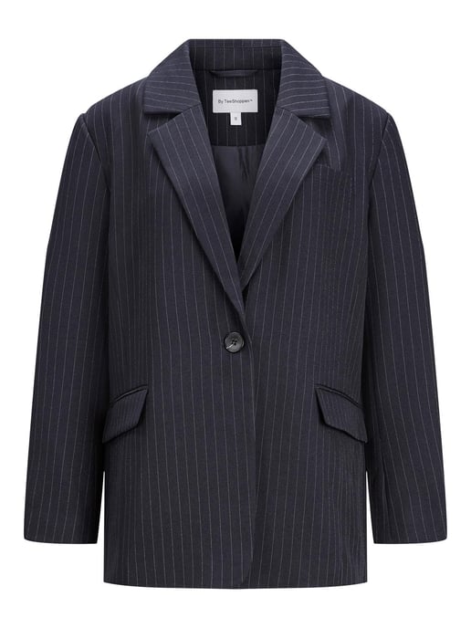 Oversized Blazer - Navy Pinstripe