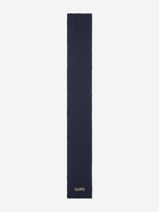 Michael Kors Girls Embroidered Scarf in Navy