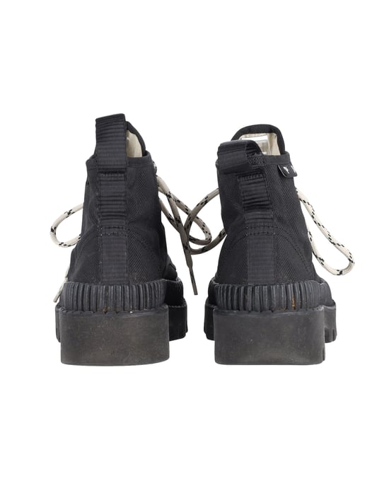 Proenza Schouler Lug Sole Boots in Black Canvas - Image 5