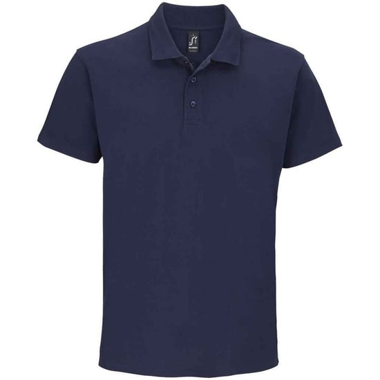 SOLS Mens Summer II Pique Short Sleeve Polo Shirt (French Navy) - Image 1