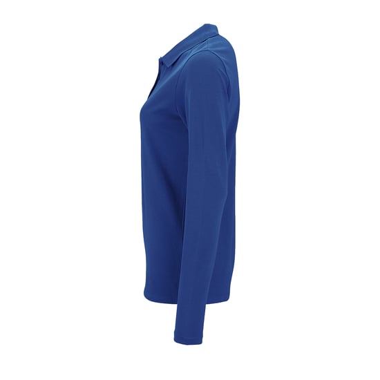 SOLS Womens/Ladies Perfect Long Sleeve Pique Polo Shirt (Royal Blue) - Image 5