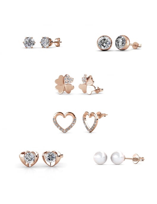 Calendario de Adviento Corazón - 14 joyas - Oro rosa y cristal - Image 3