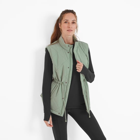 Cassly Womens Padded Gilet - Pistachio