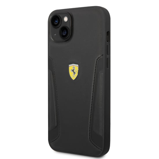 Ferrari iPhone 14 Logo Leather Phone Case