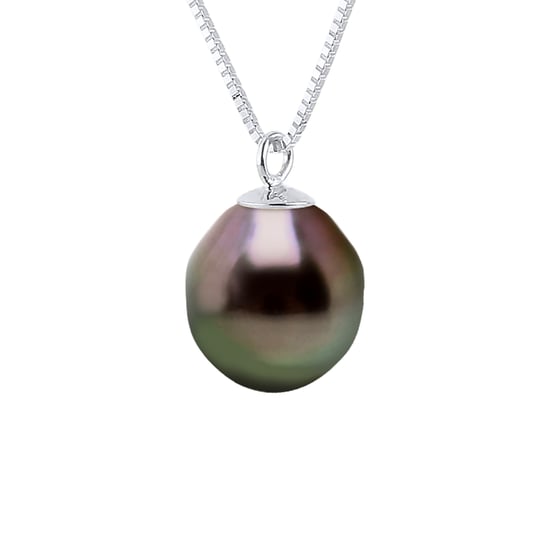 DIADEMA - Necklace - Silver and Tahitian Pearl